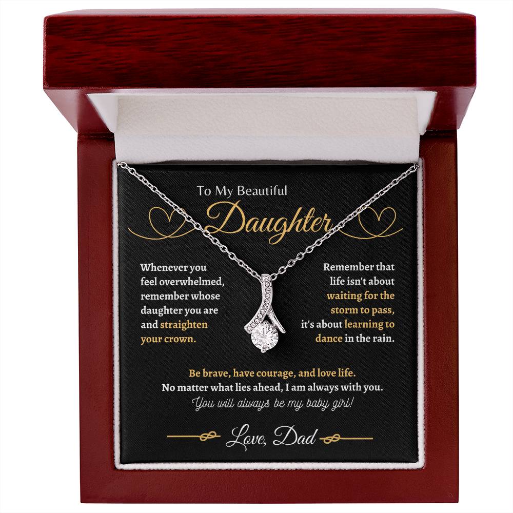 Dad is always with you | Alluring Beauty Necklace | Gifts for Daughter