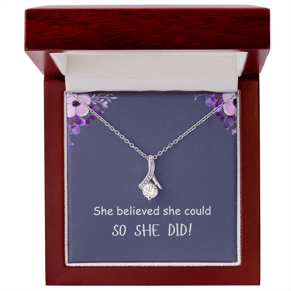 SO SHE DID! | Alluring Beauty Necklace | Gifts for Graduation