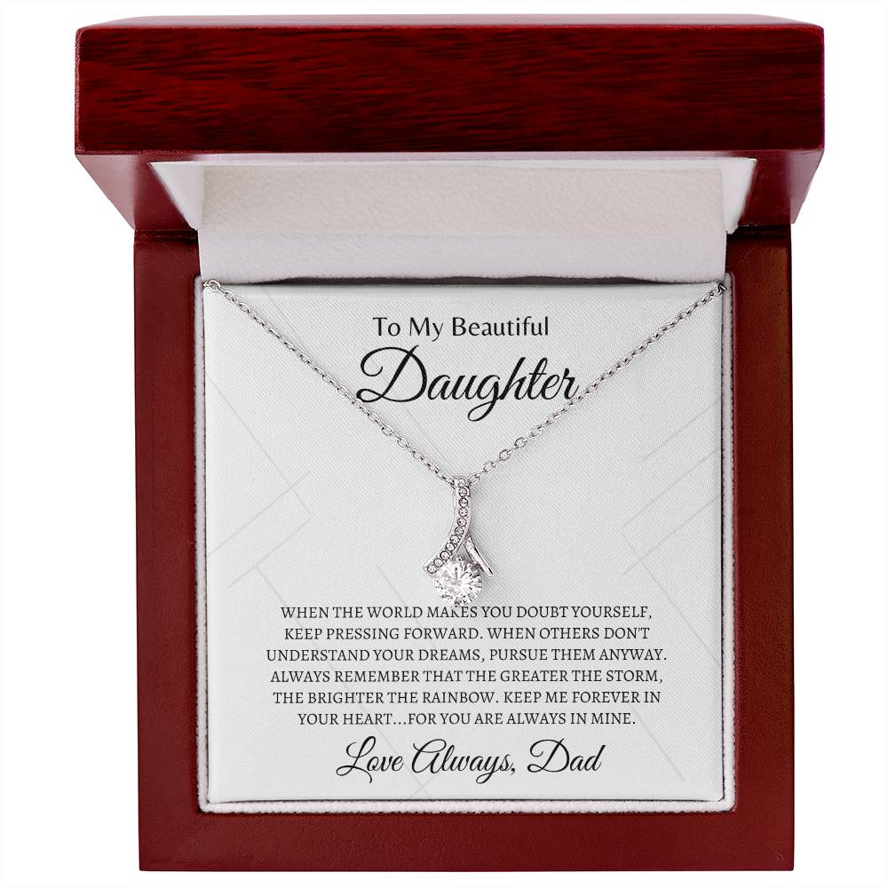 Daughter, Keep me forever | Alluring Beauty Necklace | Gifts for Daughter