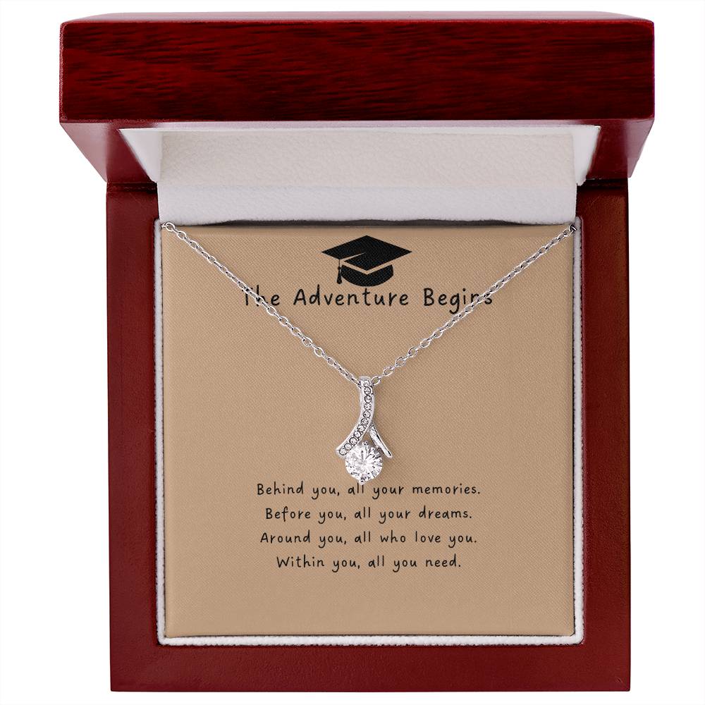 The Adventure Begins | Alluring Beauty Necklace | Gifts for Graduation