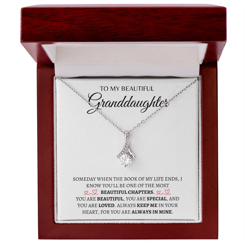 To my Beautiful Granddaughter |  Alluring Beauty Necklace | Gifts for Granddaughter