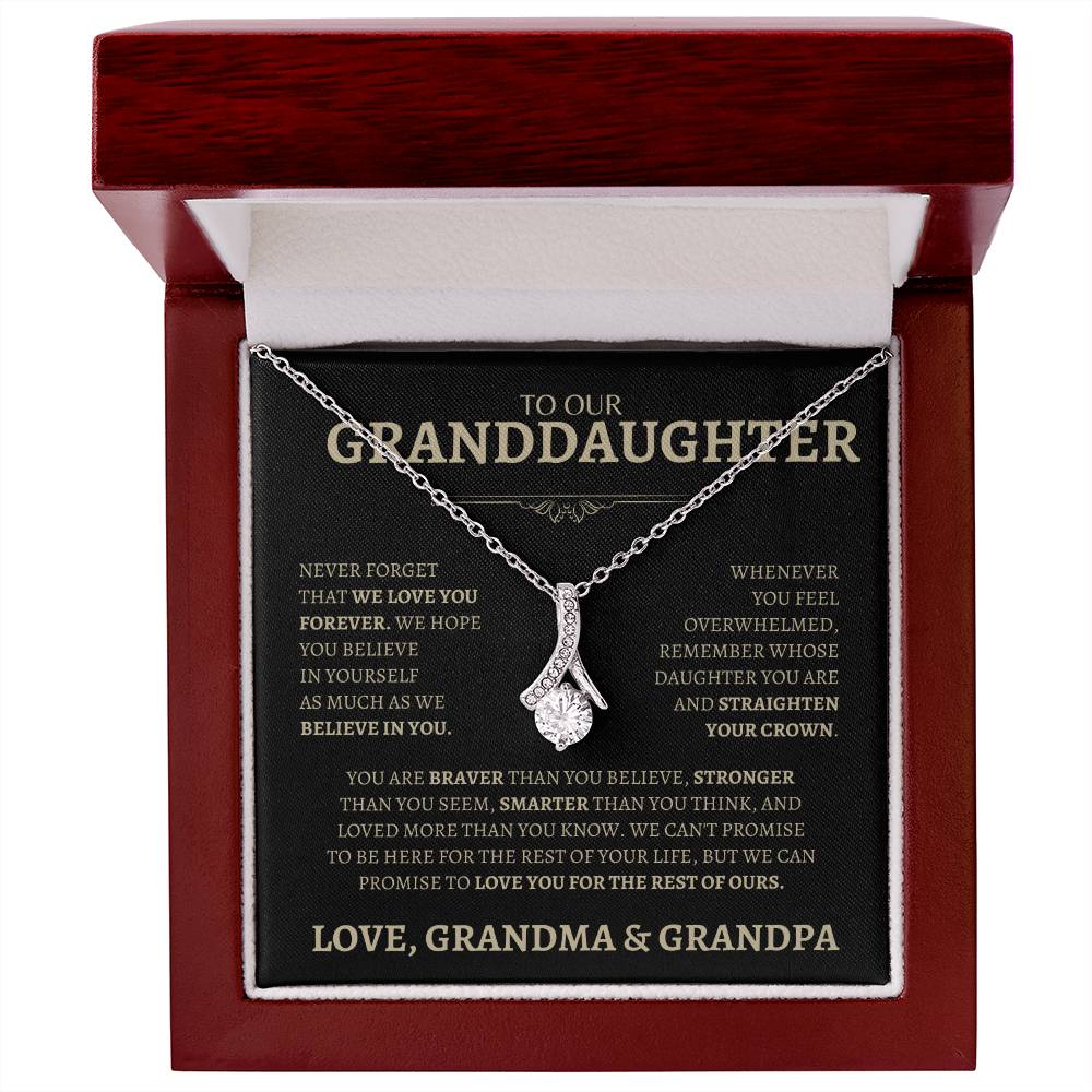 Love Grandma & Grandpa | Alluring Beauty Necklace | Gifts for Granddaughter