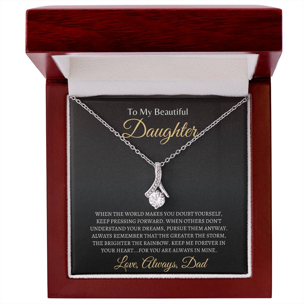 Keep Dad forever in your heart | Alluring Beauty Necklace | Gifts for Daughter