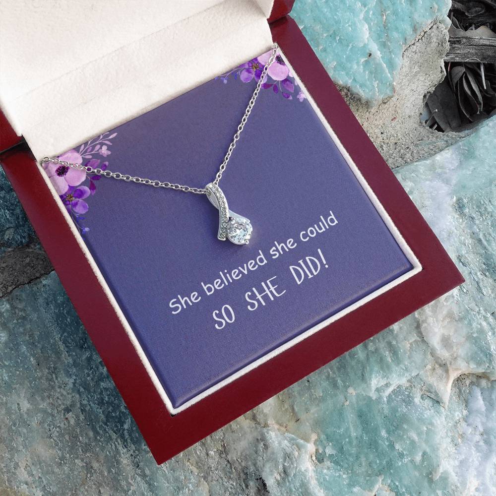 SO SHE DID! | Alluring Beauty Necklace | Gifts for Graduation