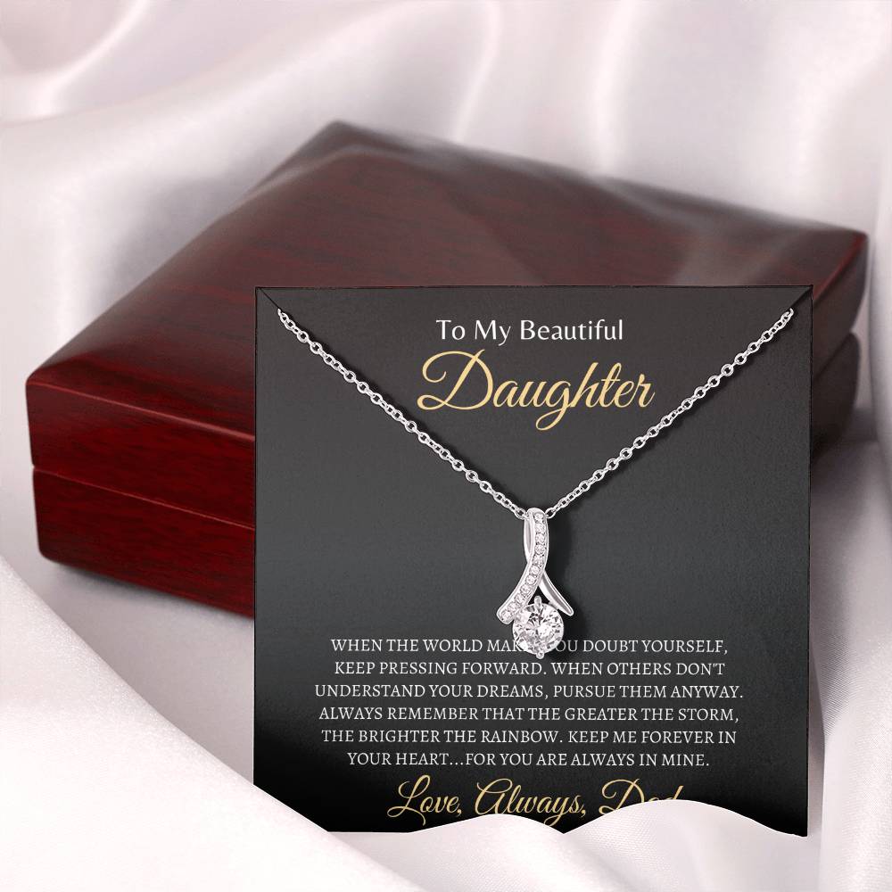 Keep Dad forever in your heart | Alluring Beauty Necklace | Gifts for Daughter