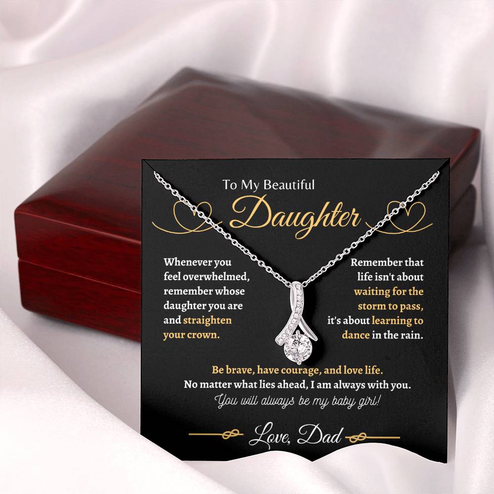 Dad is always with you | Alluring Beauty Necklace | Gifts for Daughter