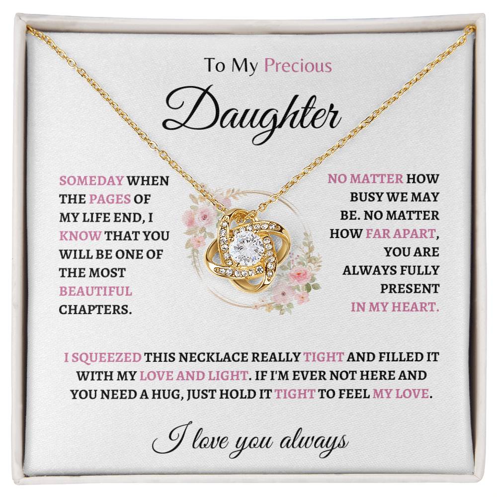 To my Precious Daughter | Love Knot Necklace | Gifts for Daughter