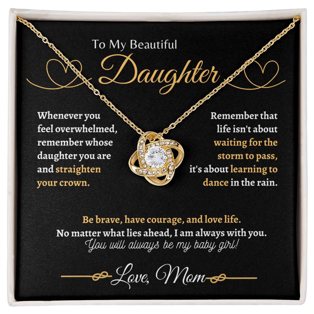 I am always with you my Daughter | Love Knot Necklace | Gifts for Daughter