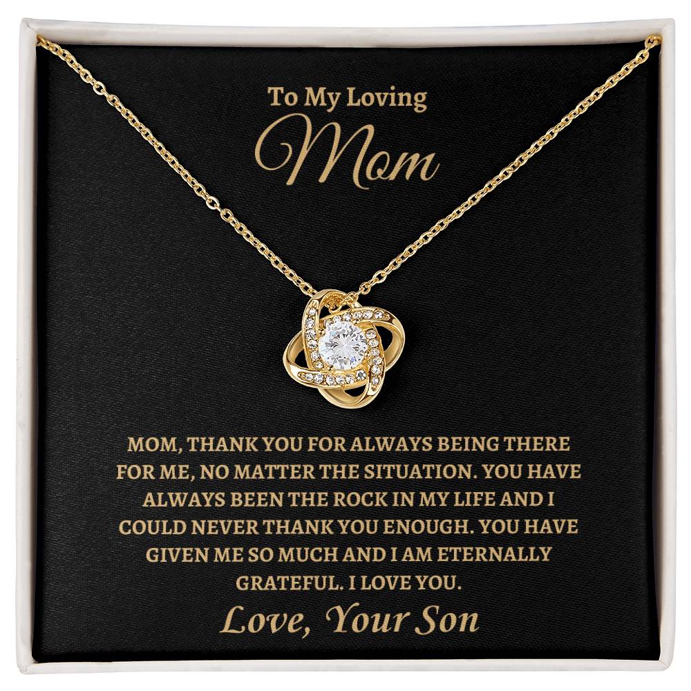 I am Eternally Grateful | Love Knot Necklace | Gifts for Mom