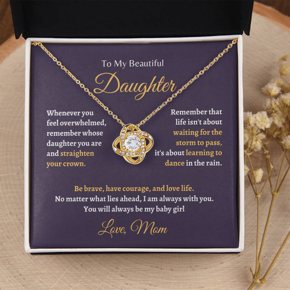 Remember whose Daughter are You | Love Knot Necklace | Gifts for Daughter