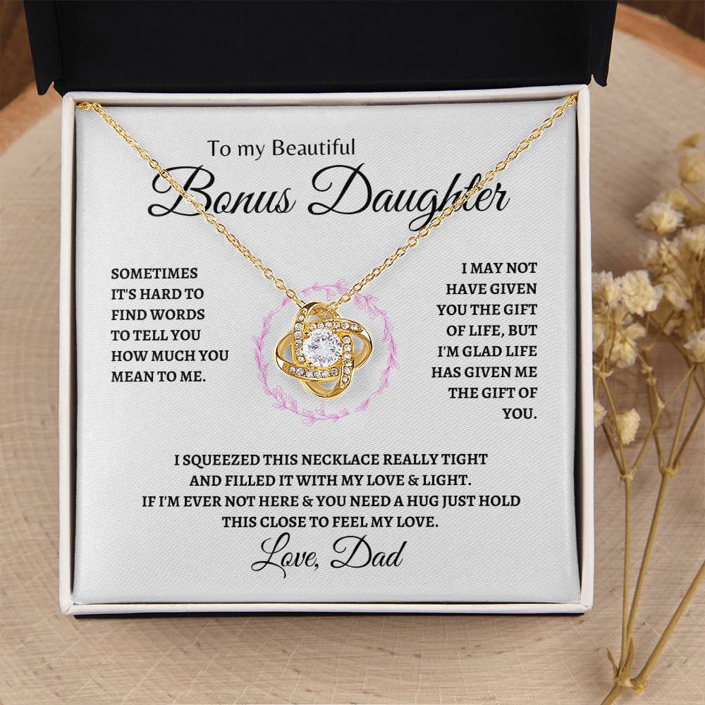 Feel the Dad Love | Love Knot Necklace | Gifts for Daughter