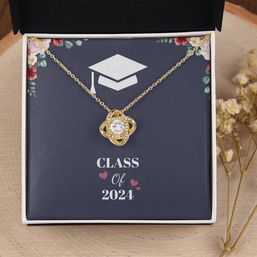 Class of 2024 | Love Knot Necklace | Gifts for Graduation