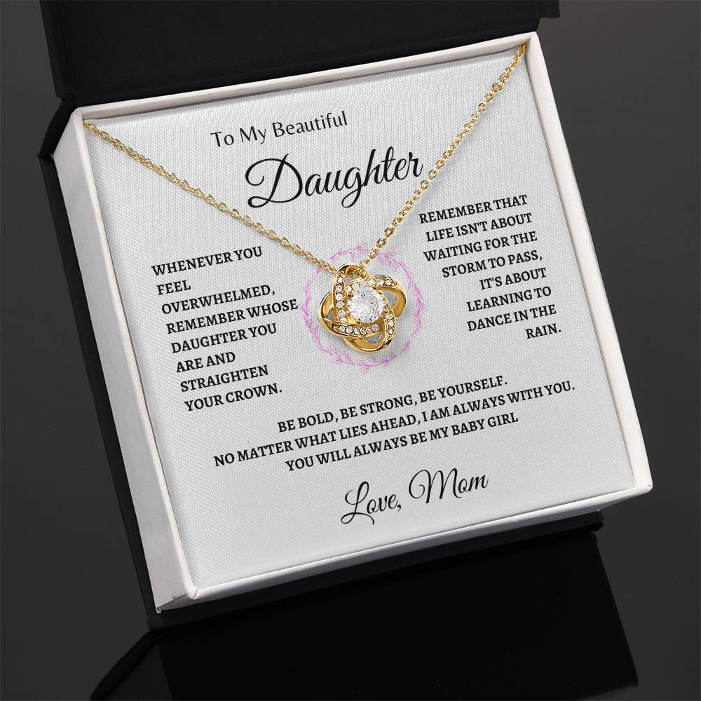 Remember whose Daughter you are | Love Knot Necklace | Gifts for Daughter