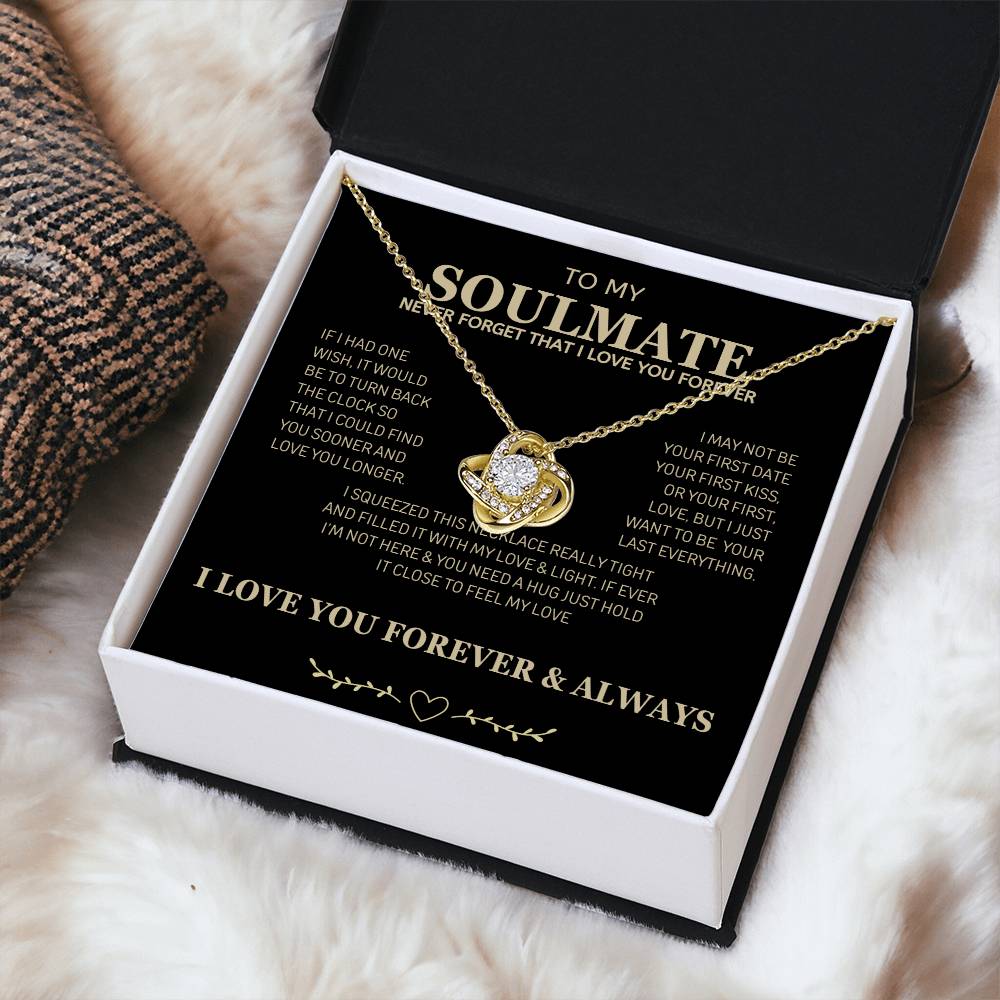 Never forget that I love you | Love Knot Necklace | Gifts for Wife