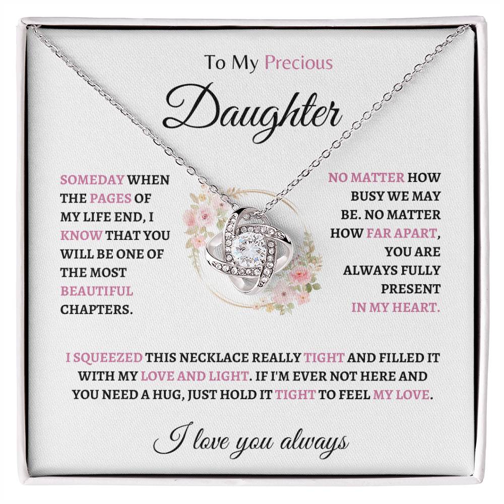 To my Precious Daughter | Love Knot Necklace | Gifts for Daughter