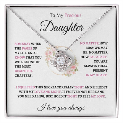 To my Precious Daughter | Love Knot Necklace | Gifts for Daughter