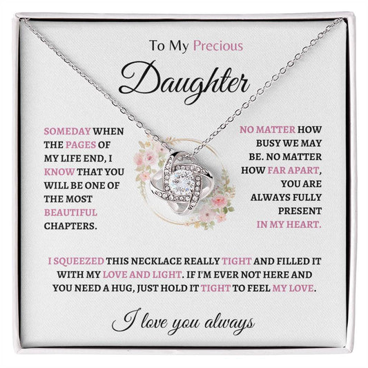 To my Precious Daughter | Love Knot Necklace | Gifts for Daughter