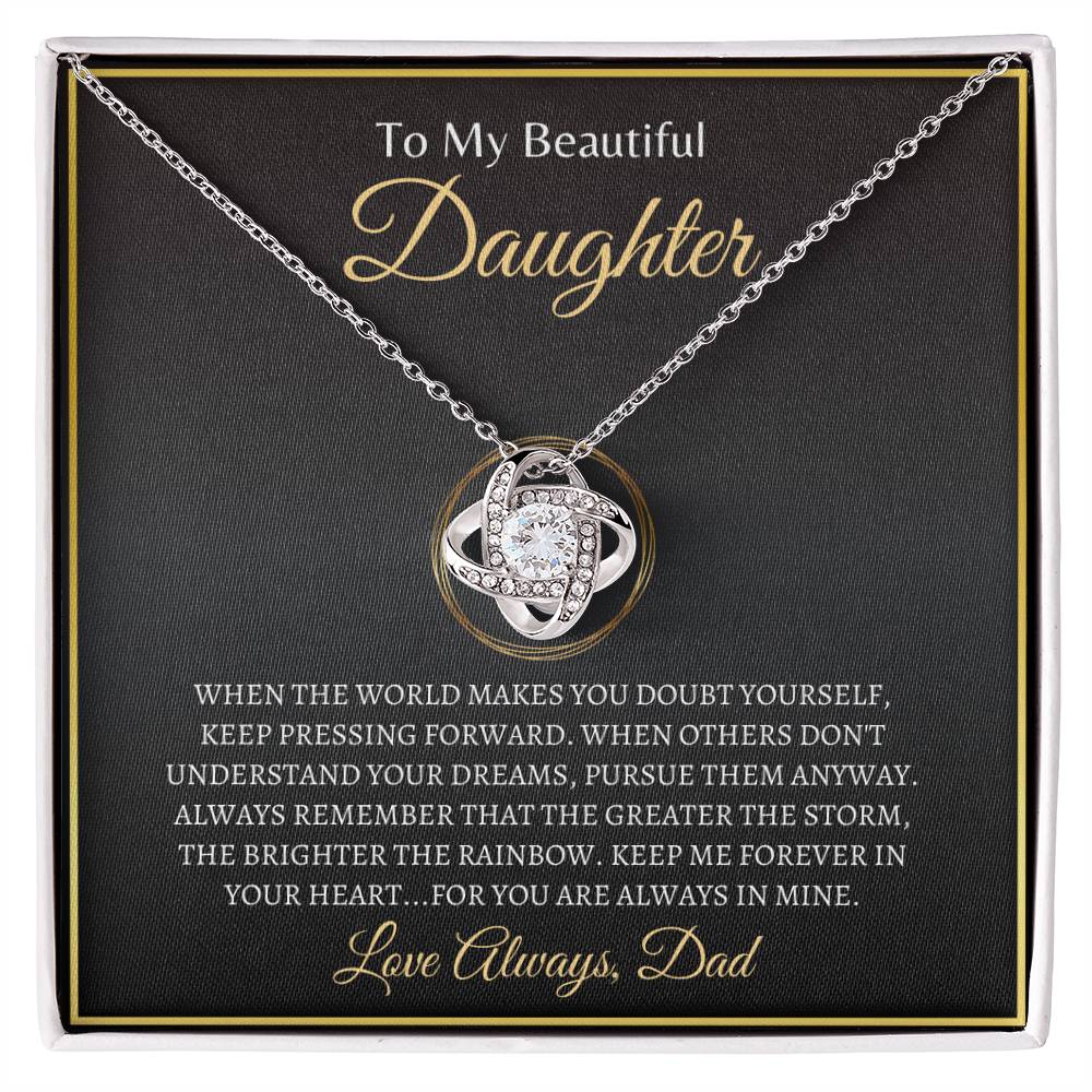 Love Always, Dad | Love Knot Necklace | Gifts for Daughter