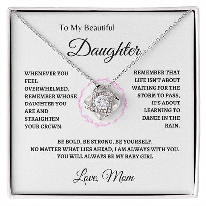 Remember whose Daughter you are | Love Knot Necklace | Gifts for Daughter