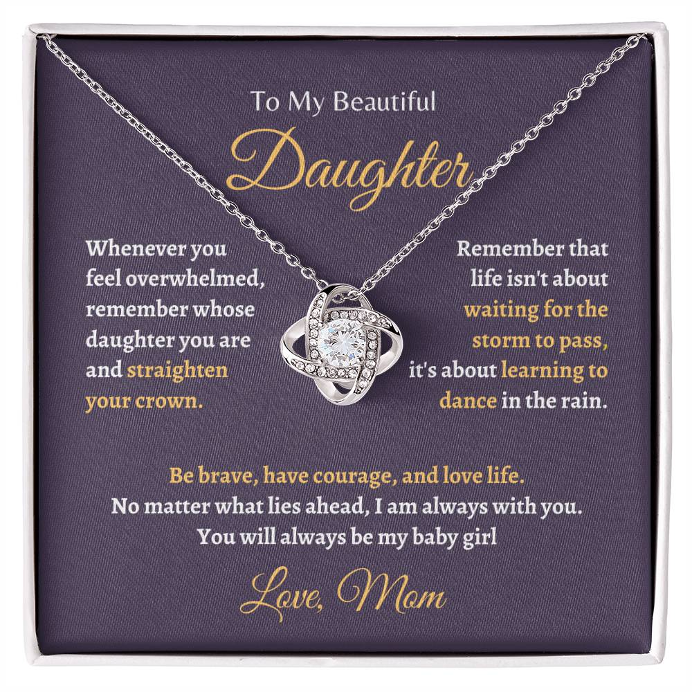 Remember whose Daughter are You | Love Knot Necklace | Gifts for Daughter