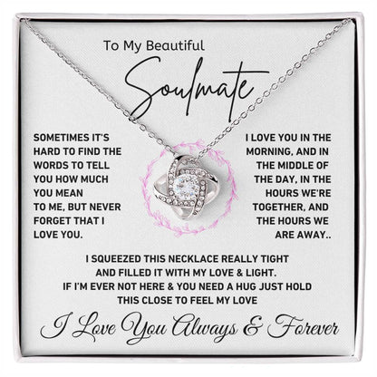 Love you all time | Love Knot Necklace | Gifts for Wife