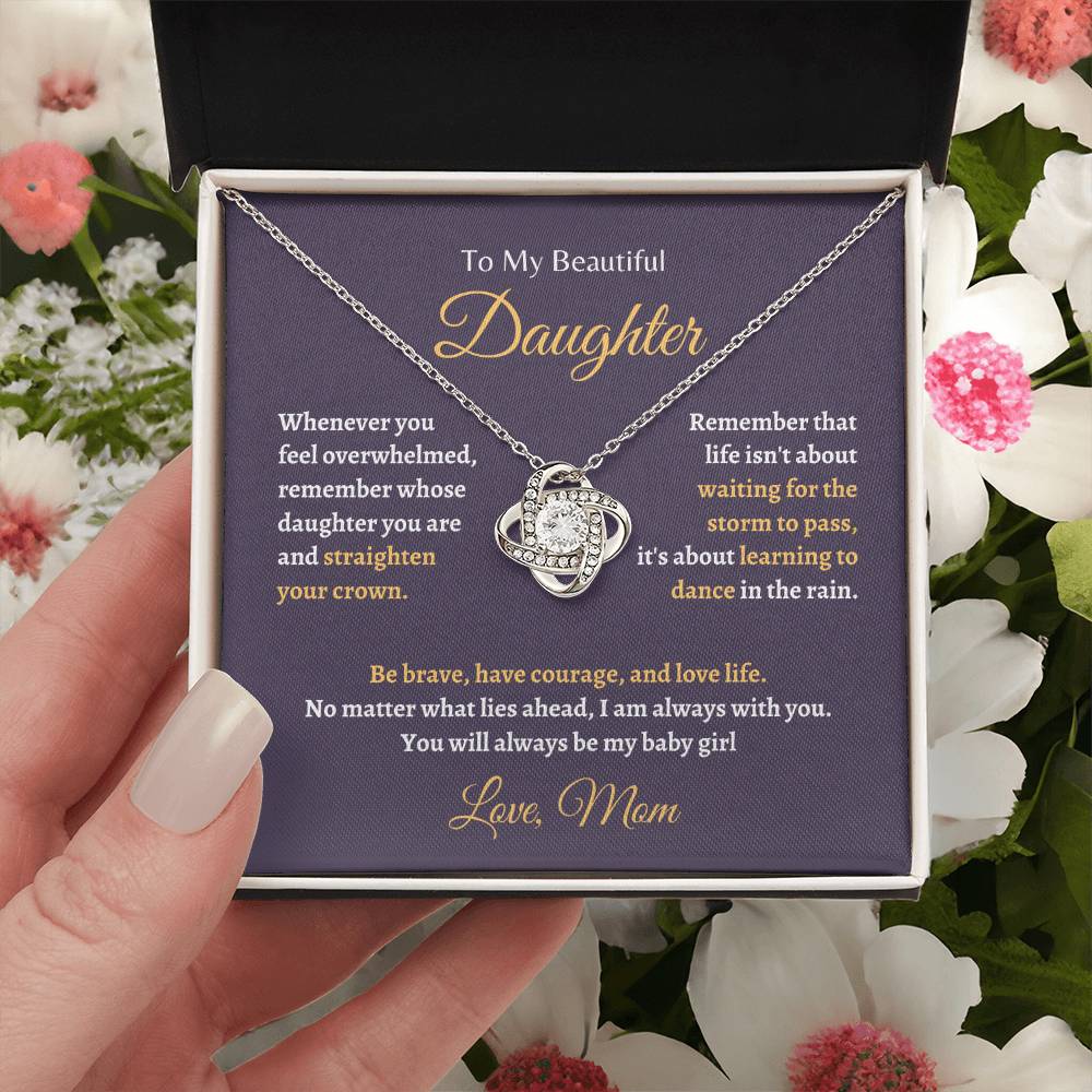 Remember whose Daughter are You | Love Knot Necklace | Gifts for Daughter