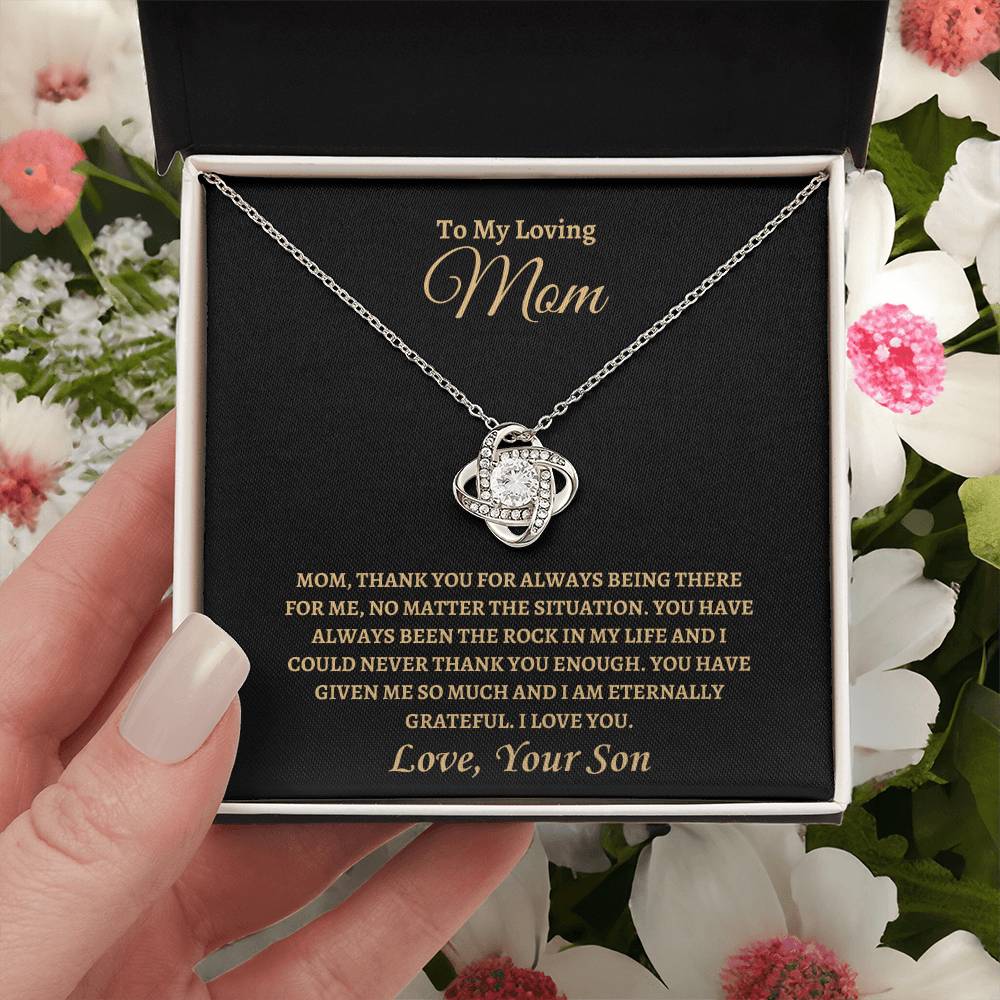 I am Eternally Grateful | Love Knot Necklace | Gifts for Mom