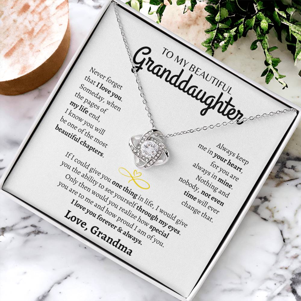 I love you forever & always, Grandma | Love Knot Necklace | Gifts for Granddaughter