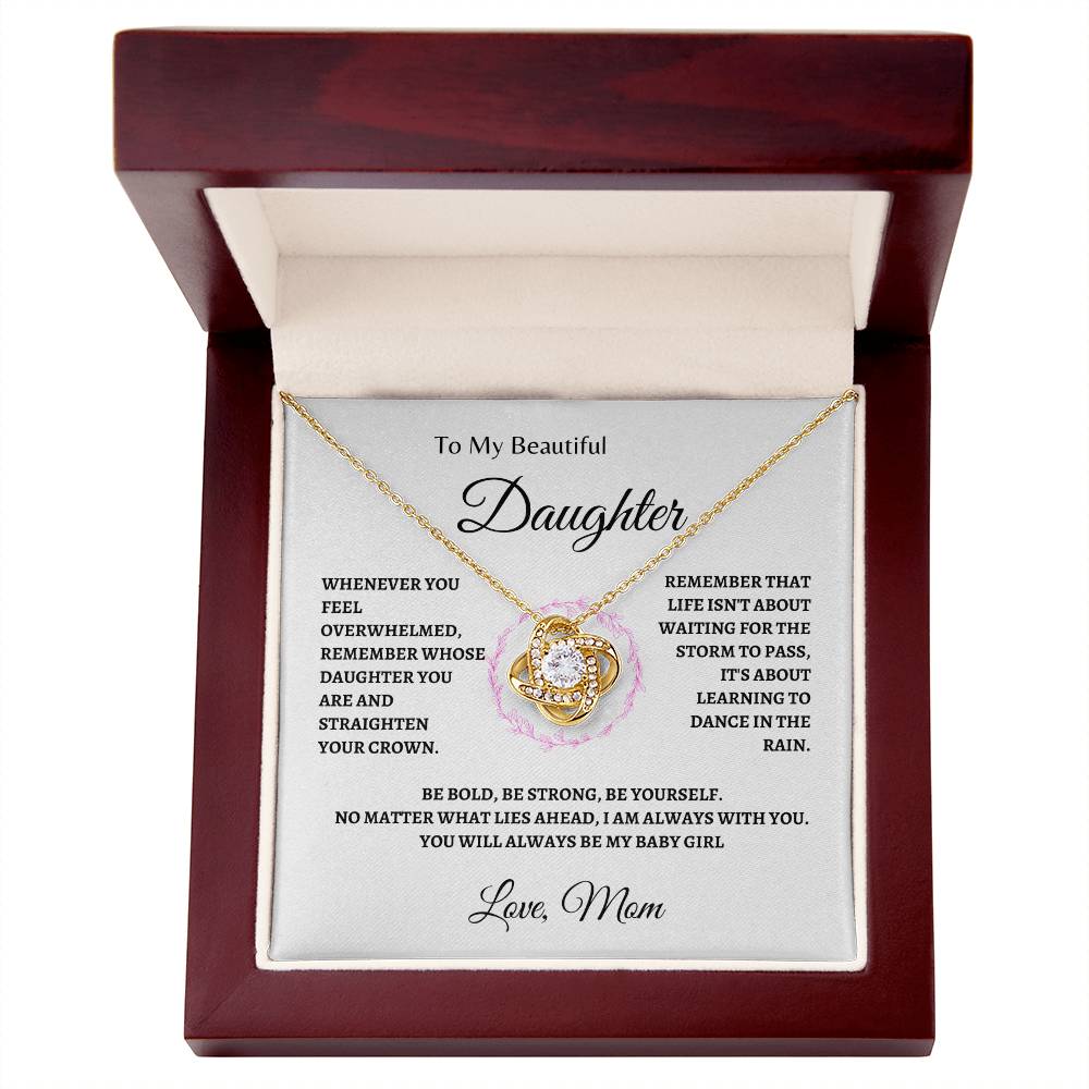 Remember whose Daughter you are | Love Knot Necklace | Gifts for Daughter