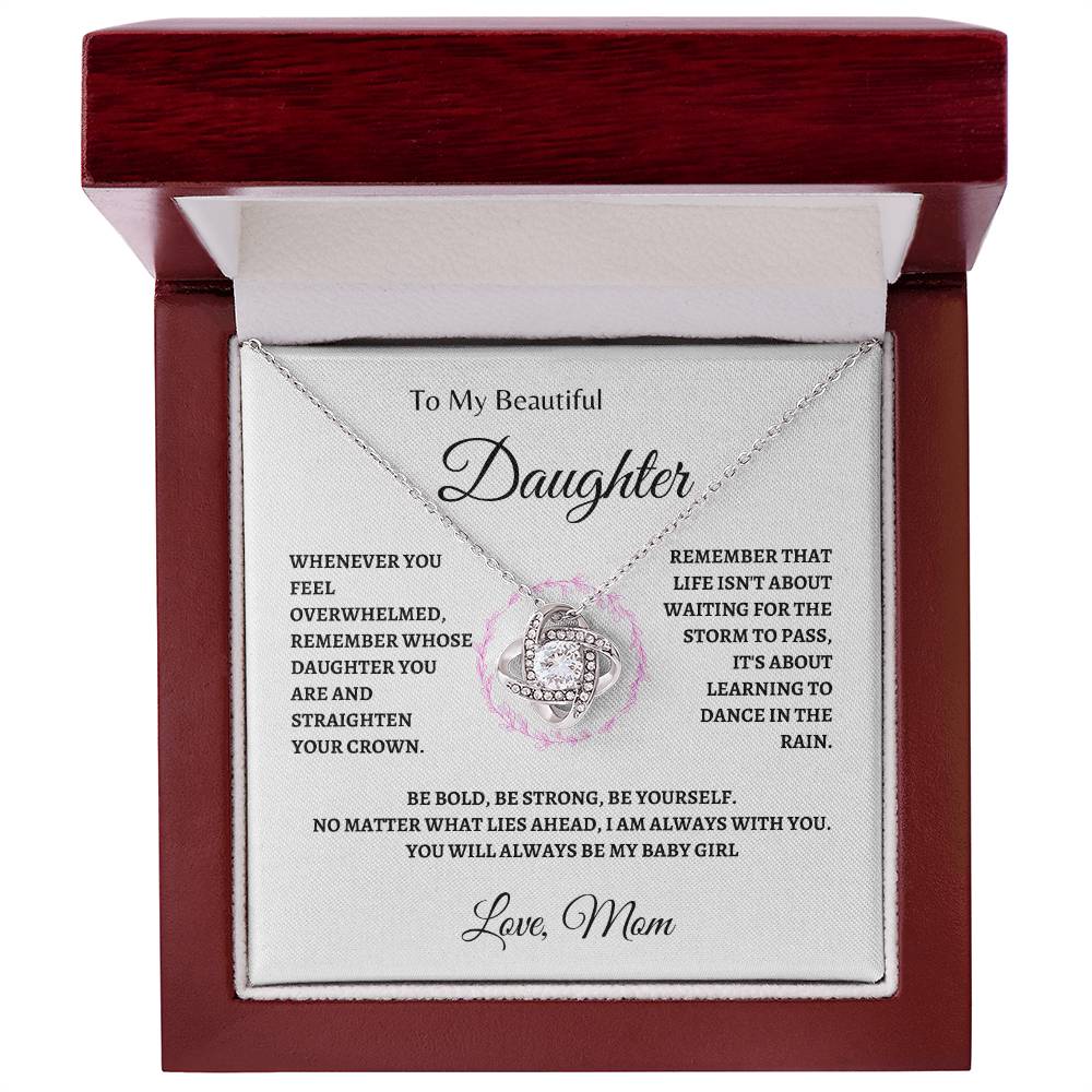 Remember whose Daughter you are | Love Knot Necklace | Gifts for Daughter