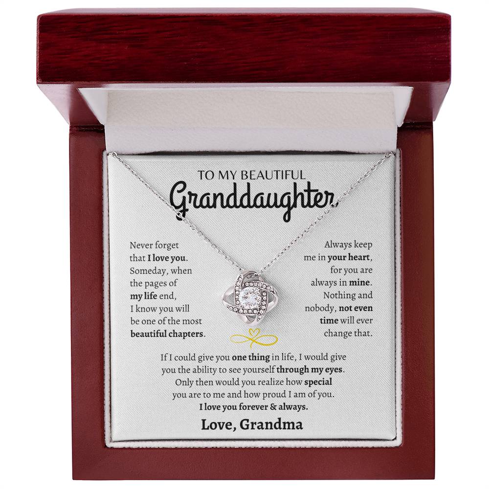 I love you forever & always, Grandma | Love Knot Necklace | Gifts for Granddaughter