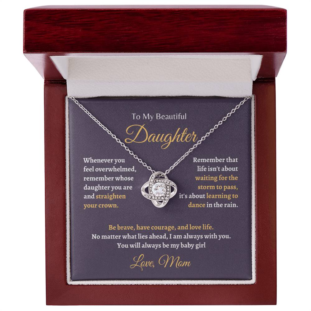 Remember whose Daughter are You | Love Knot Necklace | Gifts for Daughter