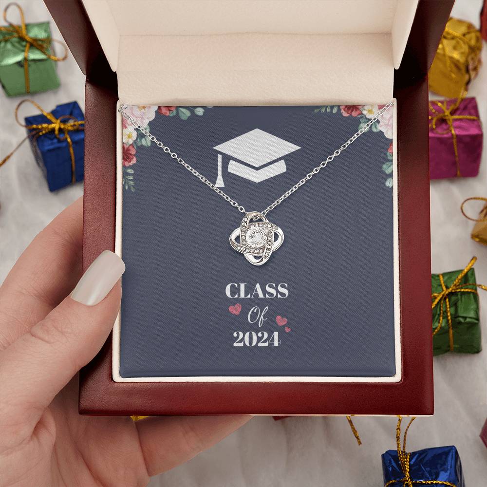 Class of 2024 | Love Knot Necklace | Gifts for Graduation