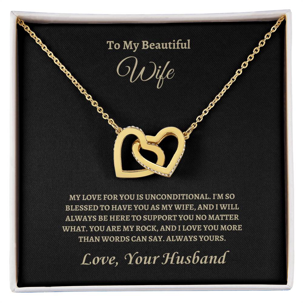 Unconditional Love | Interlocking Hearts Necklace | Gifts for Wife