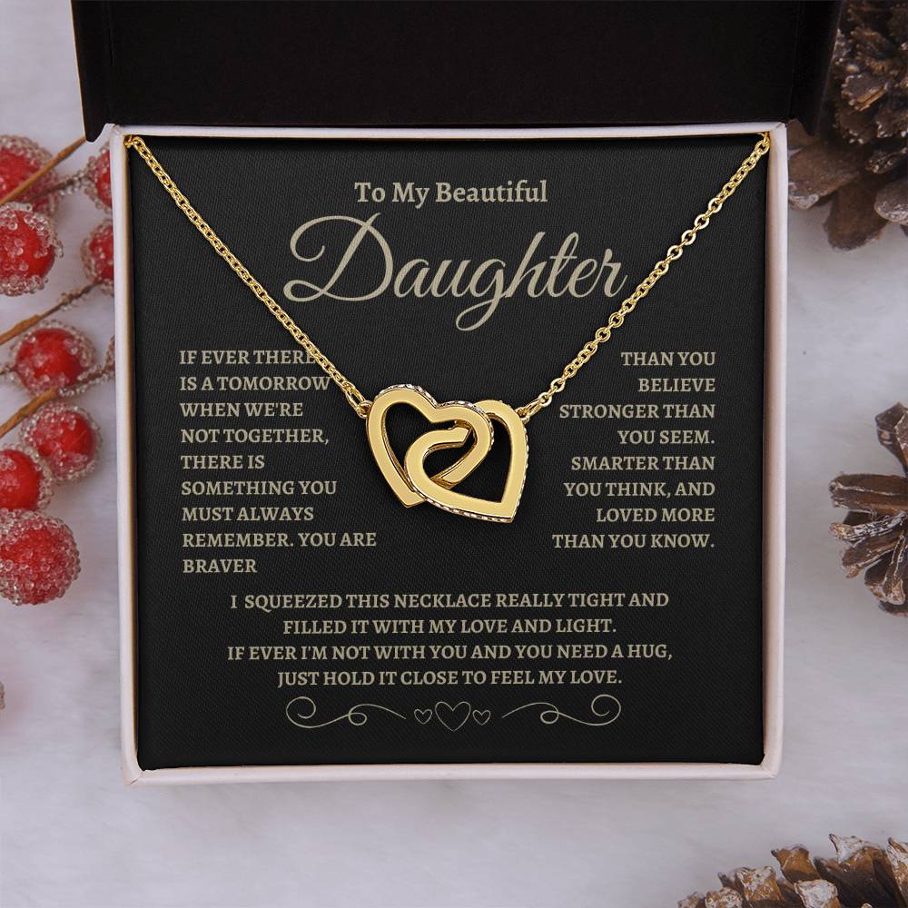 To Feel my Love | Interlocking Hearts Necklace | Gifts for Daughter