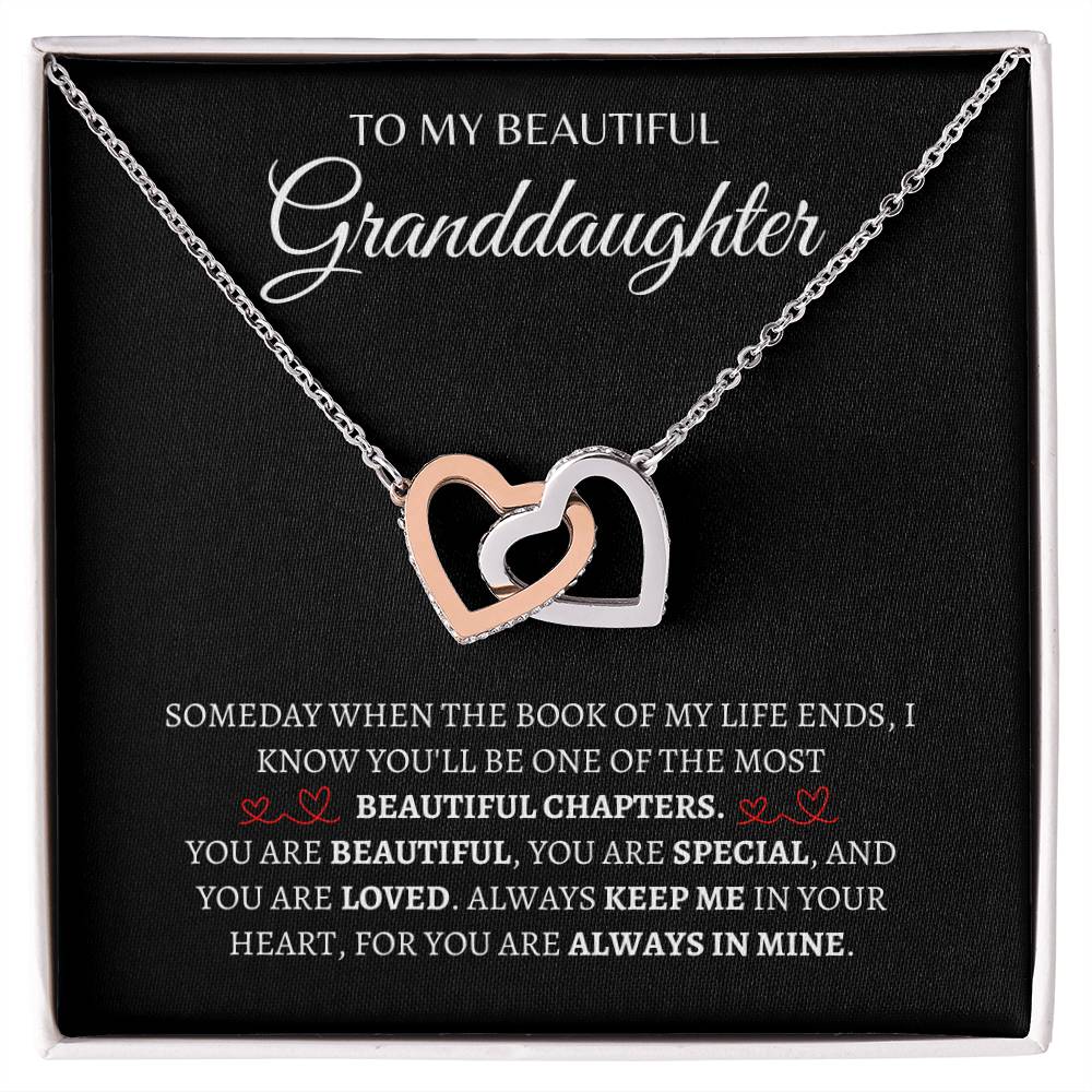 You are always in mine | Interlocking Hearts Necklace | Gifts for Granddaughter