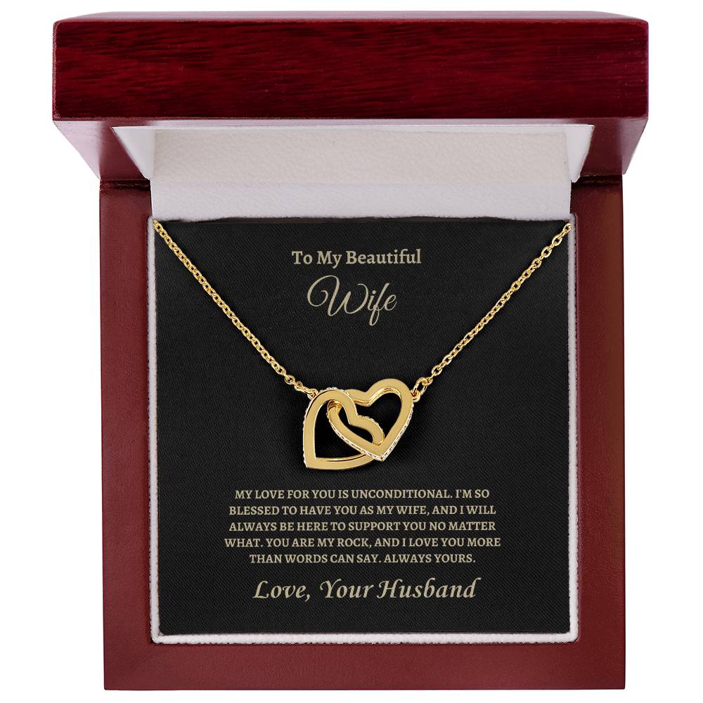 Unconditional Love | Interlocking Hearts Necklace | Gifts for Wife