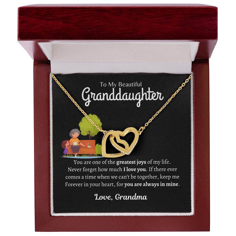 Greatest joys | Interlocking Hearts Necklace | Gifts for Granddaughter