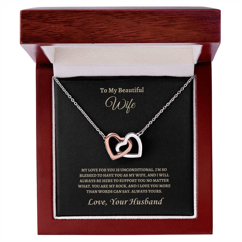 Unconditional Love | Interlocking Hearts Necklace | Gifts for Wife