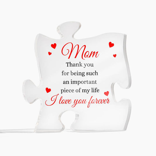 My Mom | Acrylic Puzzle Plaque | Mother's Day Gift