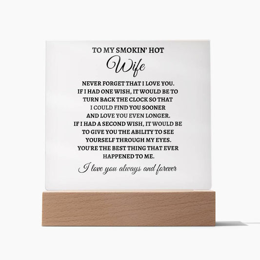 Best thing | Acrylic Square Plaque | Gifts for Wife