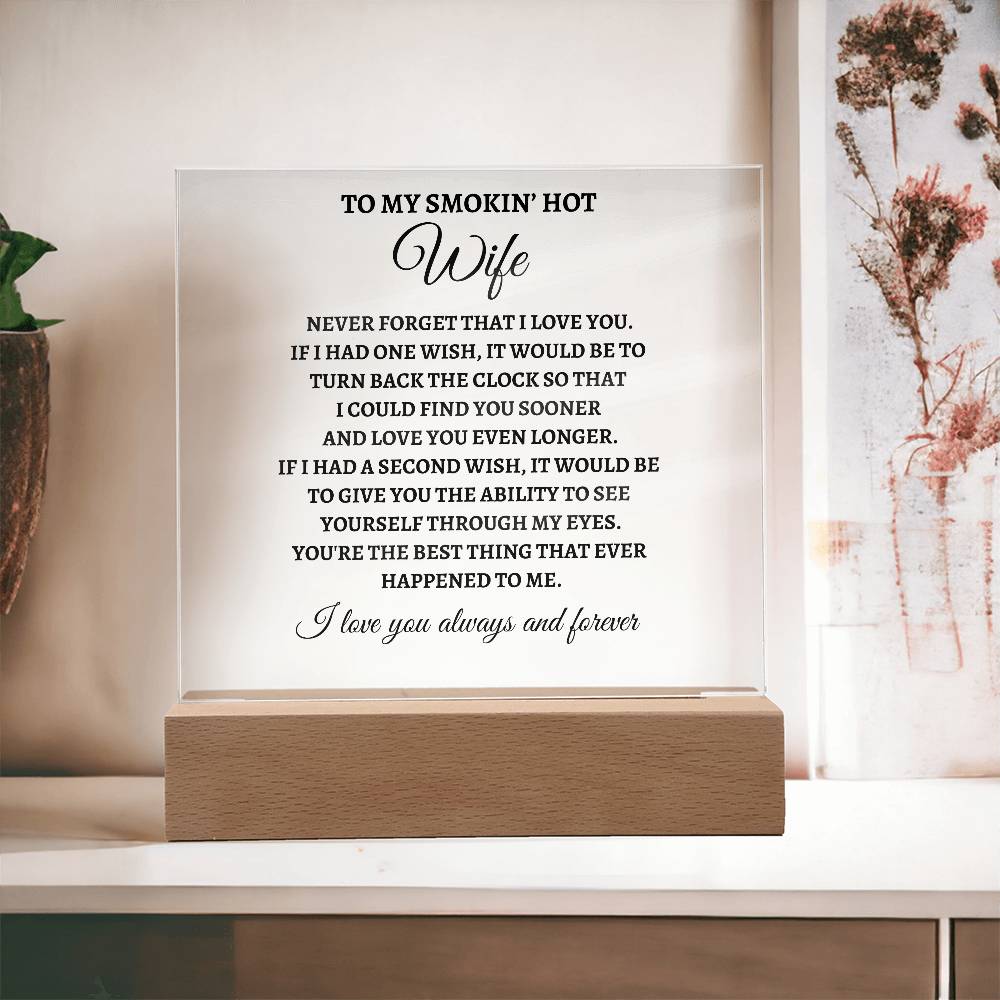 Best thing | Acrylic Square Plaque | Gifts for Wife