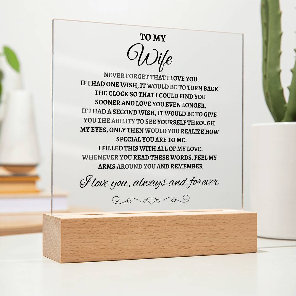 Find you Sooner | Acrylic Square Plaque | Gifts for Wife