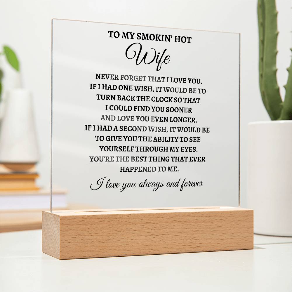 Best thing | Acrylic Square Plaque | Gifts for Wife