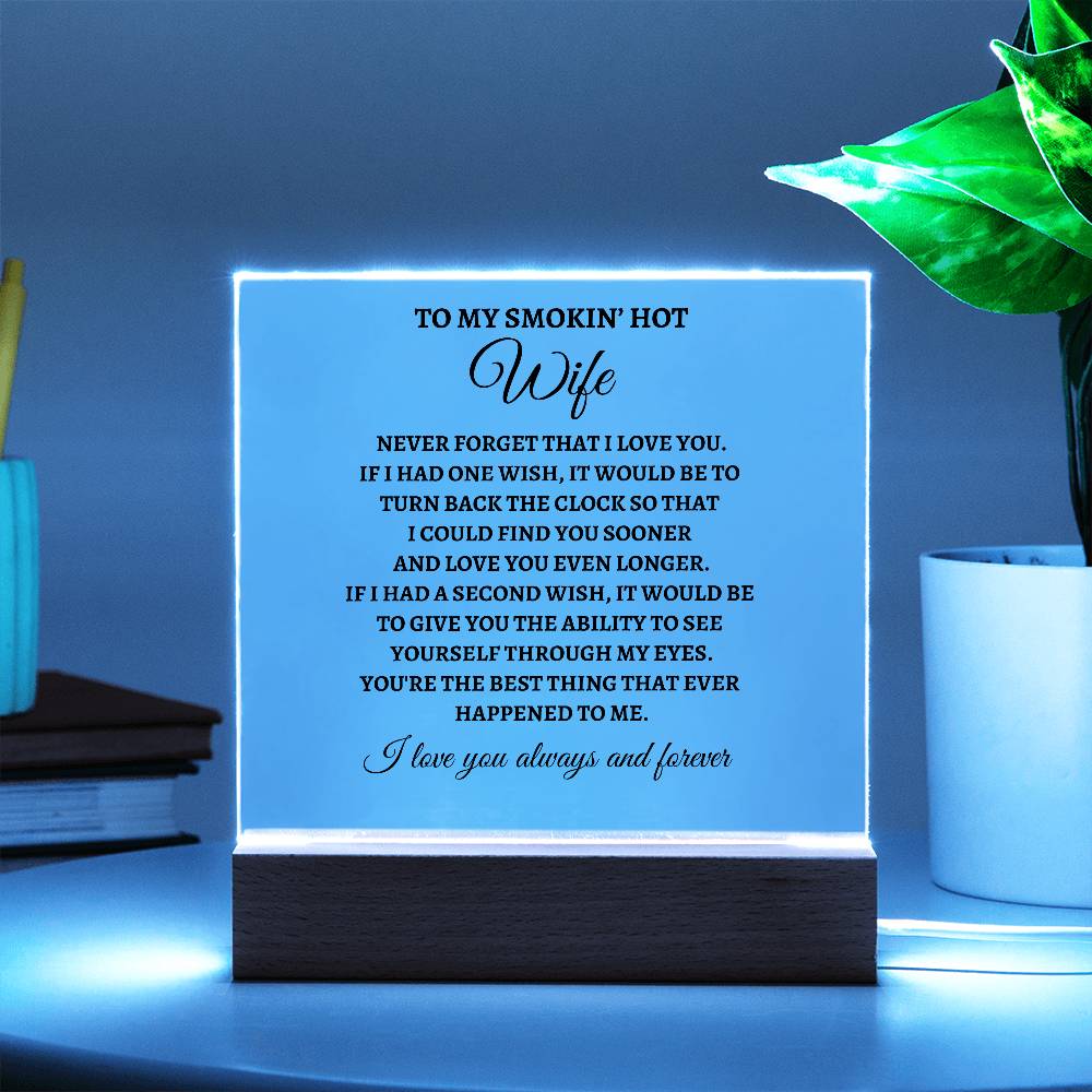 Best thing | Acrylic Square Plaque | Gifts for Wife