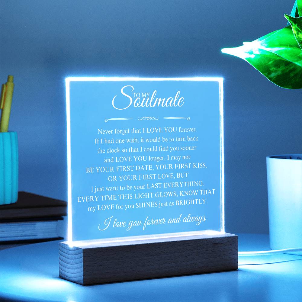 Your last Everything | Acrylic Square Plaque | Gifts for Wife