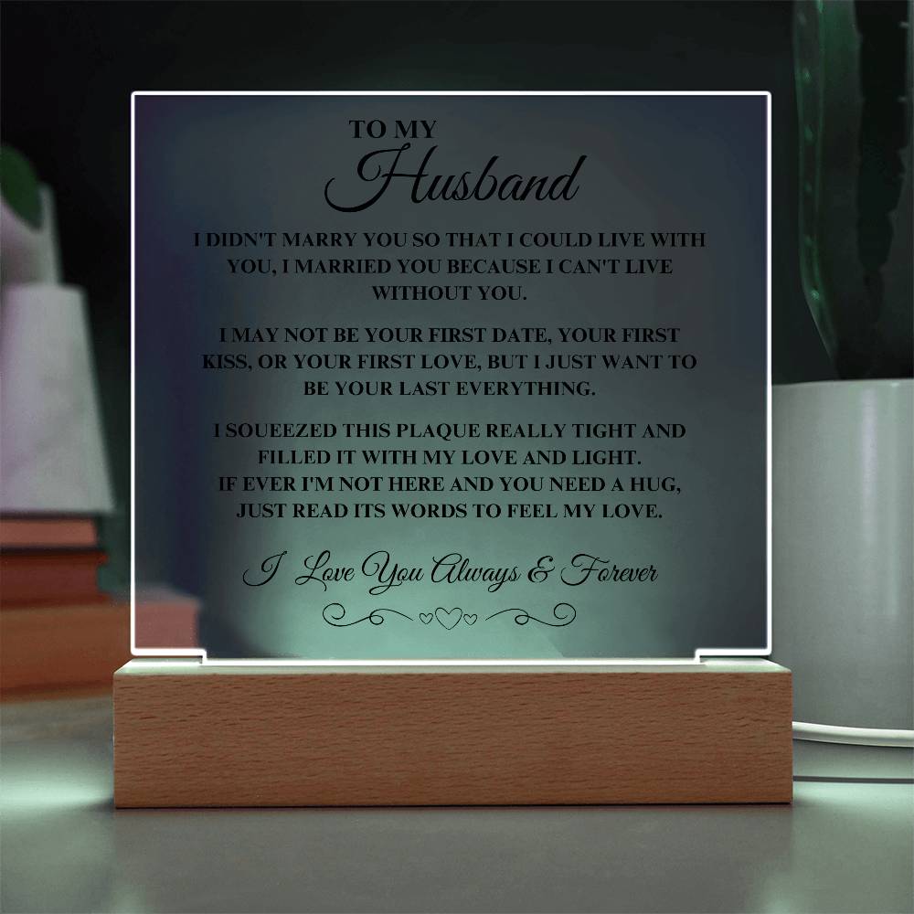 Squeezed this Plaque | Acrylic Square Plaque | Gifts for Husband