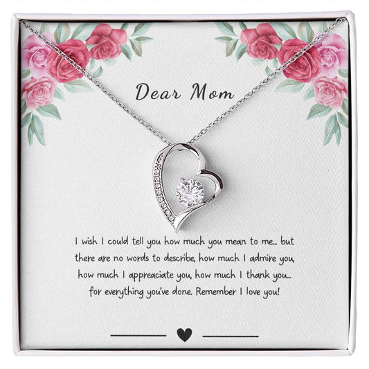 To my Mom | Forever Love Necklace | Mother's Day Gift