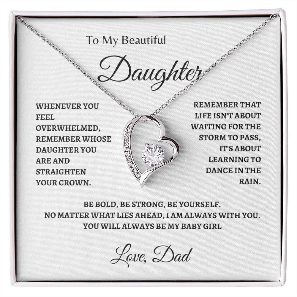 Baby Girl of Dad | Forever Love Necklace | Gifts for Daughter