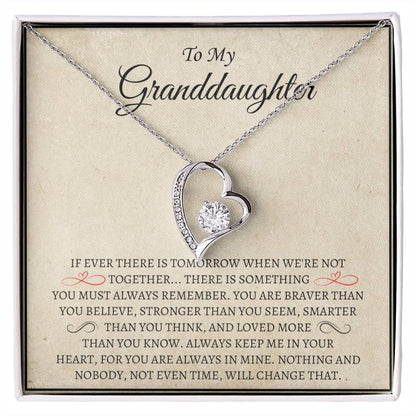 To my Granddaughter | Forever Love Necklace | Gifts for Granddaughter